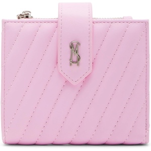 Steve Madden Jem-H Diagonal Quilted Bifold Cardcase(Pink)
