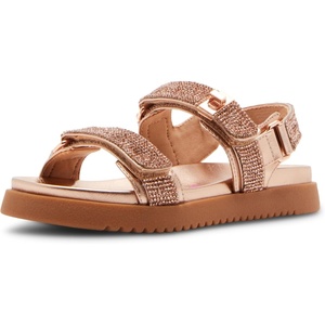 Steve Madden Kids Mona Jelly (Little Kid/Big Kid)(Rose Gold Rhinestone)