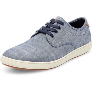 Steve Madden Mens Fenta Fashion Sneakers – Casual Lightweight Walking Shoes for Everyday Comfort, Grey, 12(Blue Fabric)