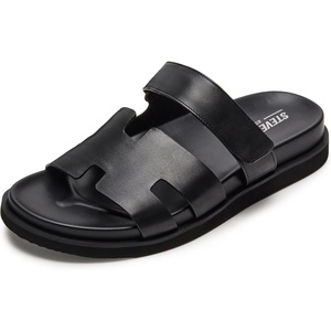 Steve Madden Men’s Maiven(Black Leather)