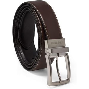 Steve Madden Men’s Reversible Men’s Dress Casual Every Day Leather Belt(Brown/Black)