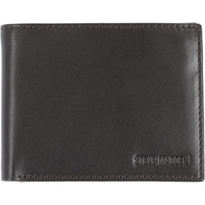 Steve Madden Men’s Slim Leather Wallet with Extra Capacity Attached Flip Pockets(Brown (Glove))