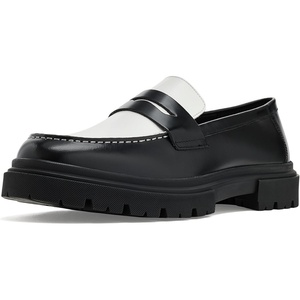 Steve Madden Mens Zephyr Loafer(Black/White)