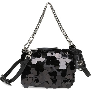 Steve Madden Noble-P Pailette Sequins Mini Bag, Black