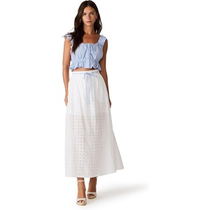 Steve Madden Women’s Brooklyn Top(Pale Blu Check)