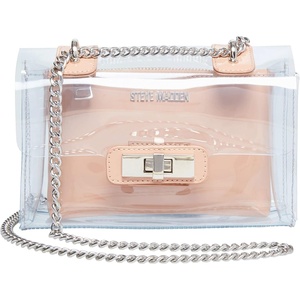 Steve Madden Women’s Clutch Crossbody Handbag(Clear)