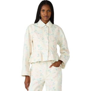 Steve Madden Women’s Sloan Jacket in Floral(Peach Beige)