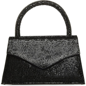 Steve Madden Women’s Steve Madden Amina Rhinestone Mini Top Handle(Black)