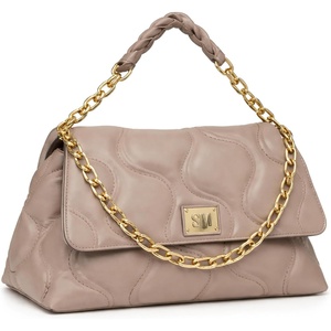 Steve Madden Women’s Steve Madden Bclove Quilted Nylon Shoulder Bag(Mushroom)