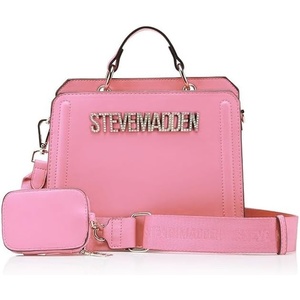 Steve Madden Womens Steve Madden Bevelyn Convertible Crossbody BagCrossbody(Raspberry/Crystal)