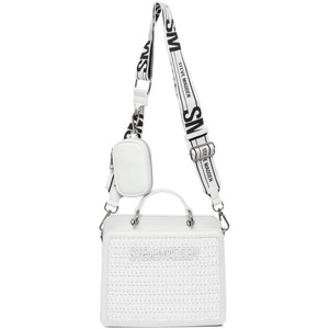 Steve Madden Women’s Steve Madden Bevelyn-s Structured Satchel(White)