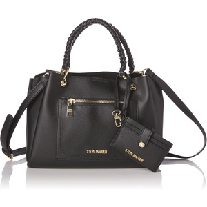 Steve Madden Women’s Steve Madden Bflynn Satchel With Card Case(Black)