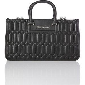 Steve Madden Women’s Steve Madden Bjover Quiled Satchel(Black)