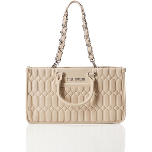 Steve Madden Women’s Steve Madden Bjover Quiled Satchel(Timeless Taupe)