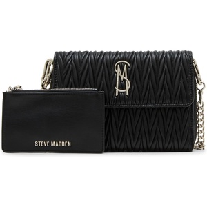 Steve Madden Women’s Steve Madden Carina Wallet Crossbody(Matelasse Black)