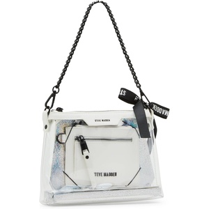 Steve Madden Women’s Steve Madden Dominic Clear Pouch With Card Case Gift Set(White)