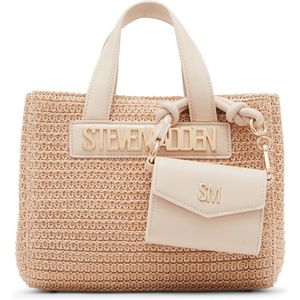 Steve Madden Women’s Steve Madden Flores Raffia Mini Tote(Sand)