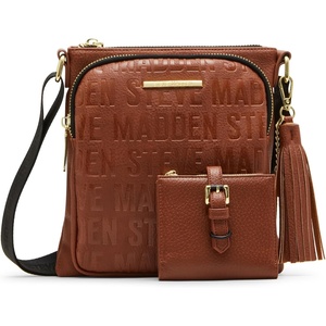 Steve Madden Women’s Steve Madden Glamjem Crossbody and Wallet Set(Cognac)