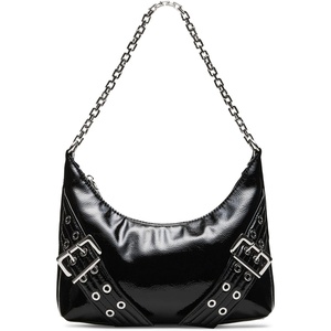 Steve Madden Women’s Steve Madden Graya Roller Buckle Shoulder Bag(Black)