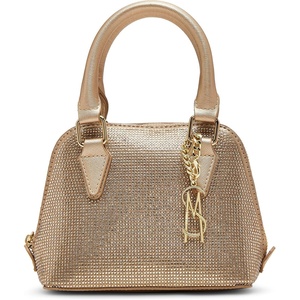 Steve Madden Women’s Steve Madden Hope Rhinestone Top Handle Crossbody(Champagne)