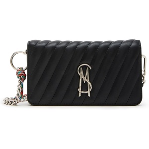 Steve Madden Women’s Steve Madden Paulie Mini Wallet on a Chain(Black)