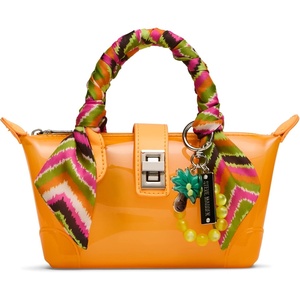 Steve Madden Women’s Steve Madden Tatiana Mini Jelly Top Handle Bag(Orange)