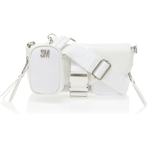 Steve Madden womens Steve Madden Move Utility Crossbody Bag(White)