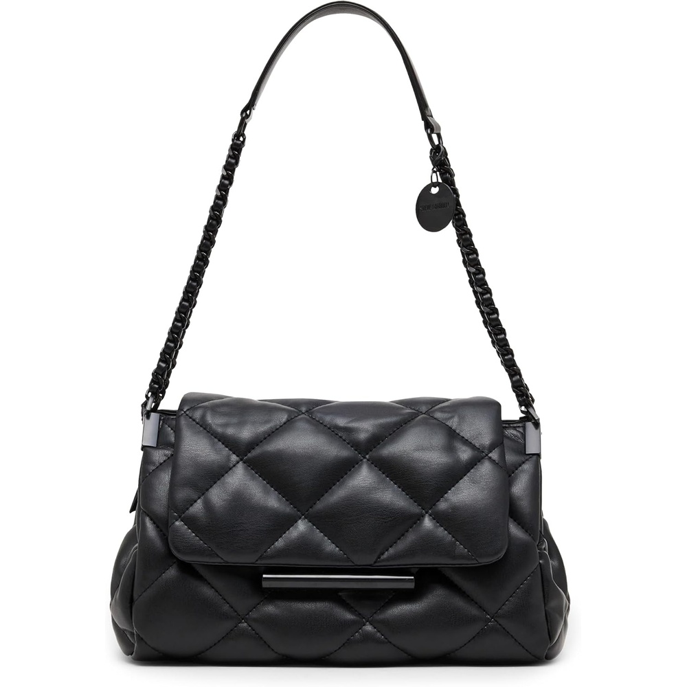 image:imageSteve Madden COLETTE Quilted Flap Shoulder BagBlackBlack