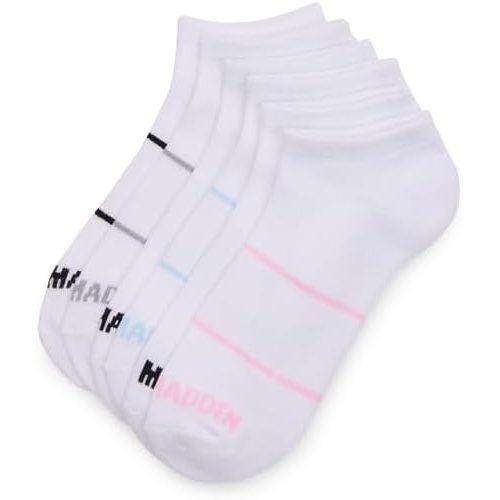 image:imageSteve Madden WOMENS 6PK SOLID MESH ARCH POP STRIPE LOW CUT HALF CUSHION WHITE VALUE PACK OF 6 SOCK SIZE 910 SHOE SIZE 510
