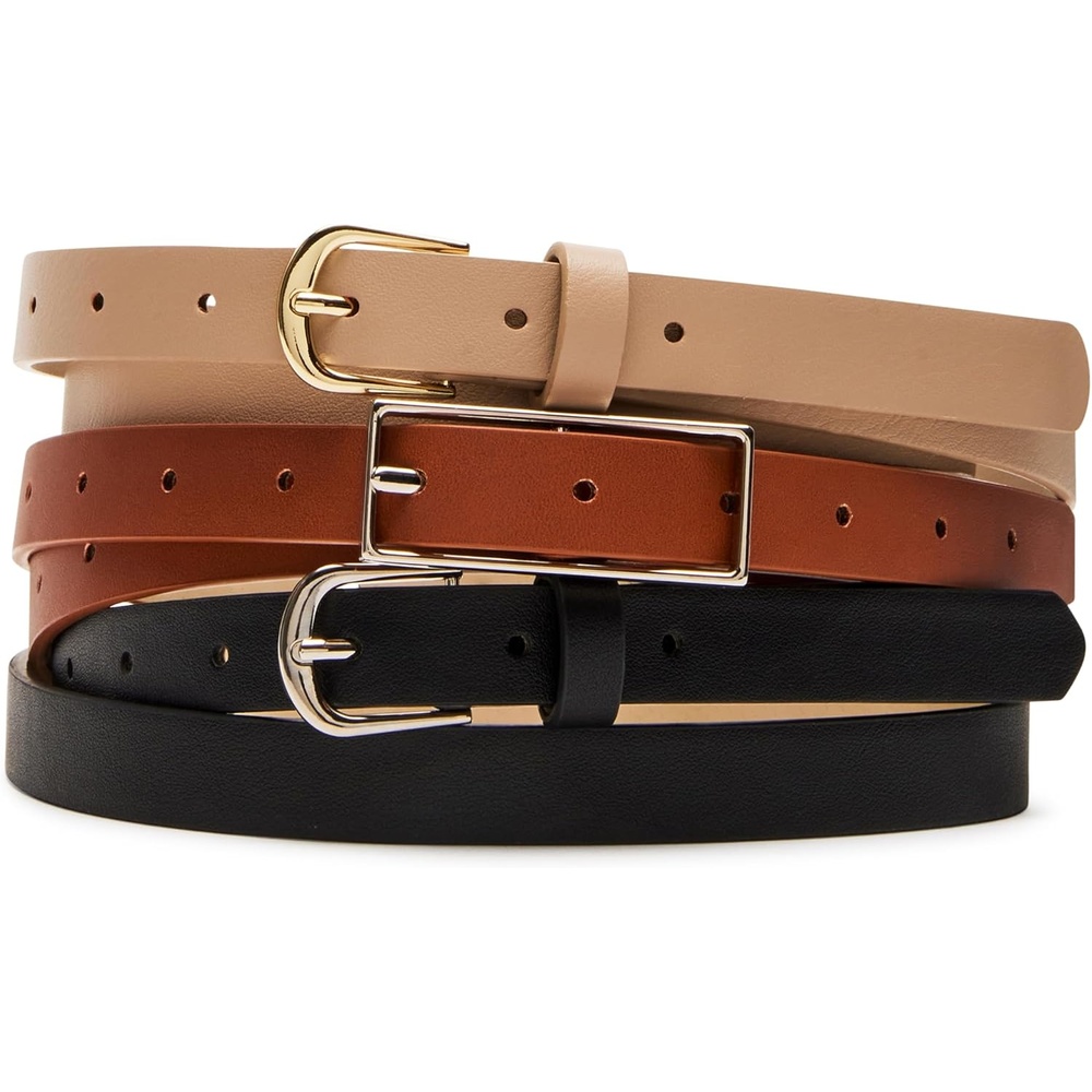 image:imageSteve Madden Womens 3 for 1 Belt PackTanBlack