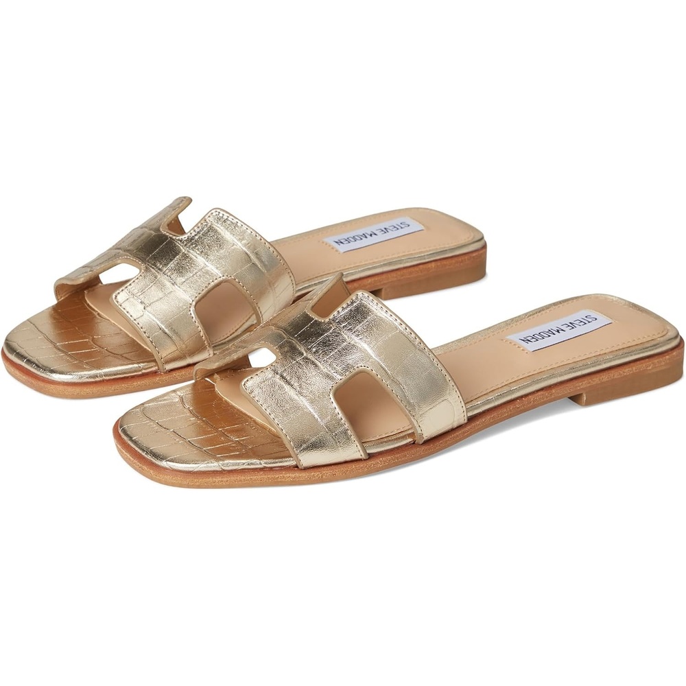 image:imageSteve Madden Womens Hadyn SandalGold Croco