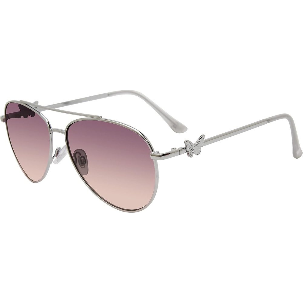 image:imageSteve Madden Womens Harlee SunglassesShiny SilverPink Gradient