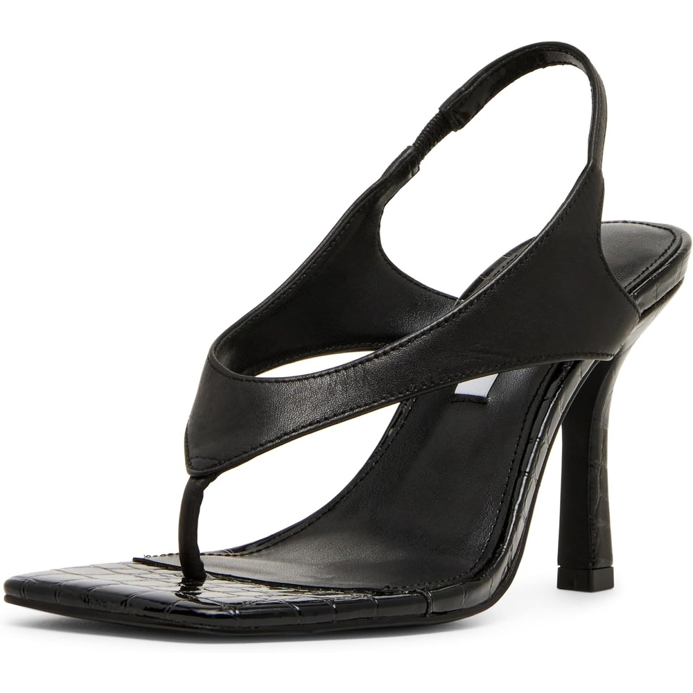 image:imageSteve Madden Womens Improv Heeled SandalBlack Leather