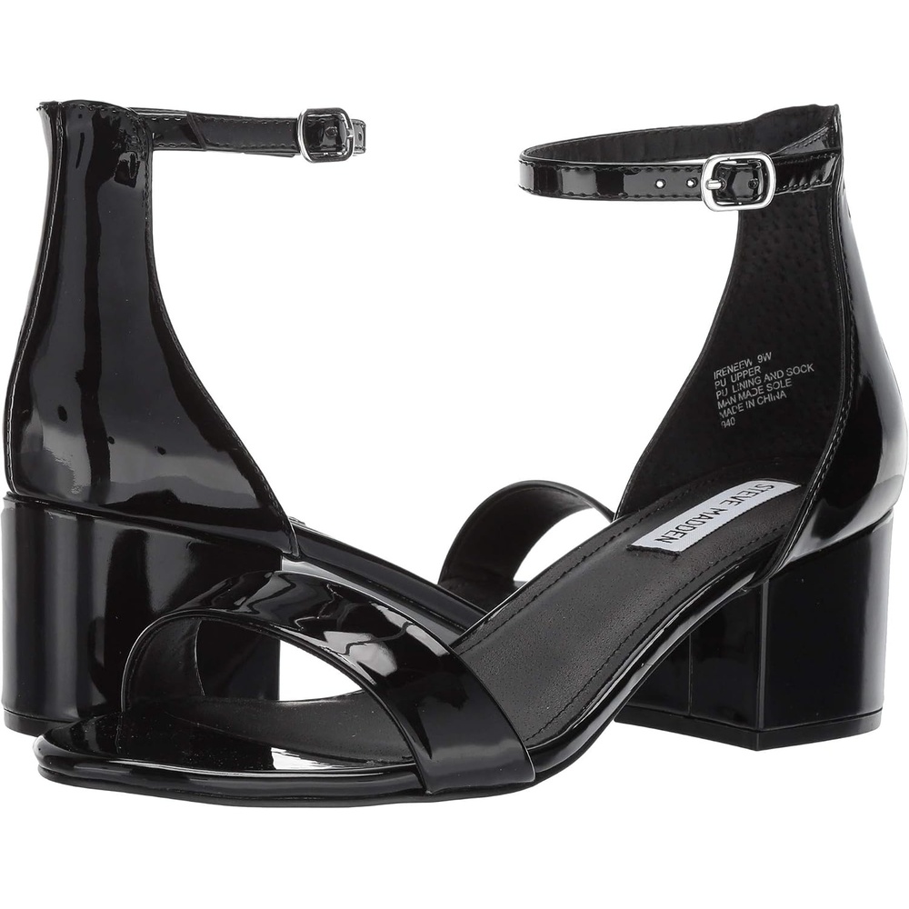 image:imageSteve Madden Womens Irenee Heeled SandalBlack Patent