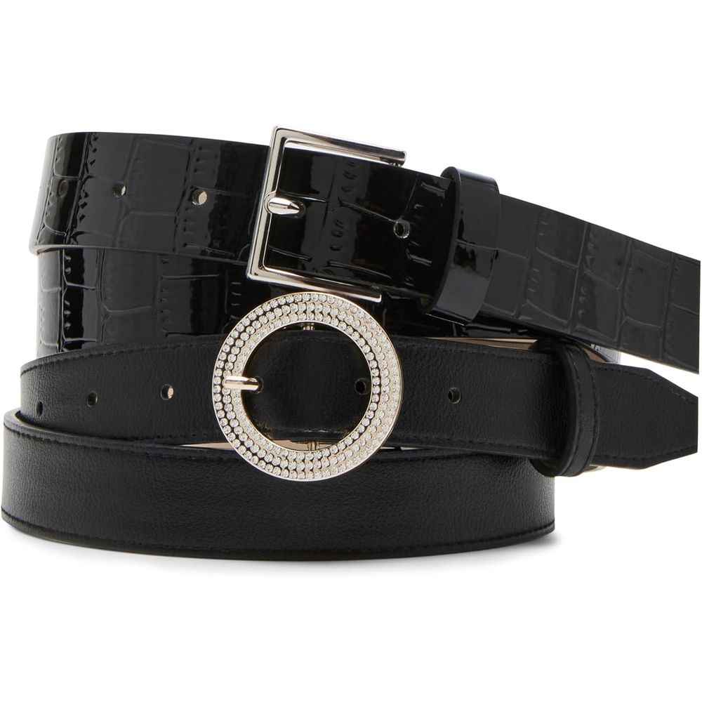 image:imageSteve Madden Womens Mercer 2 for 1 Pant BeltBlack