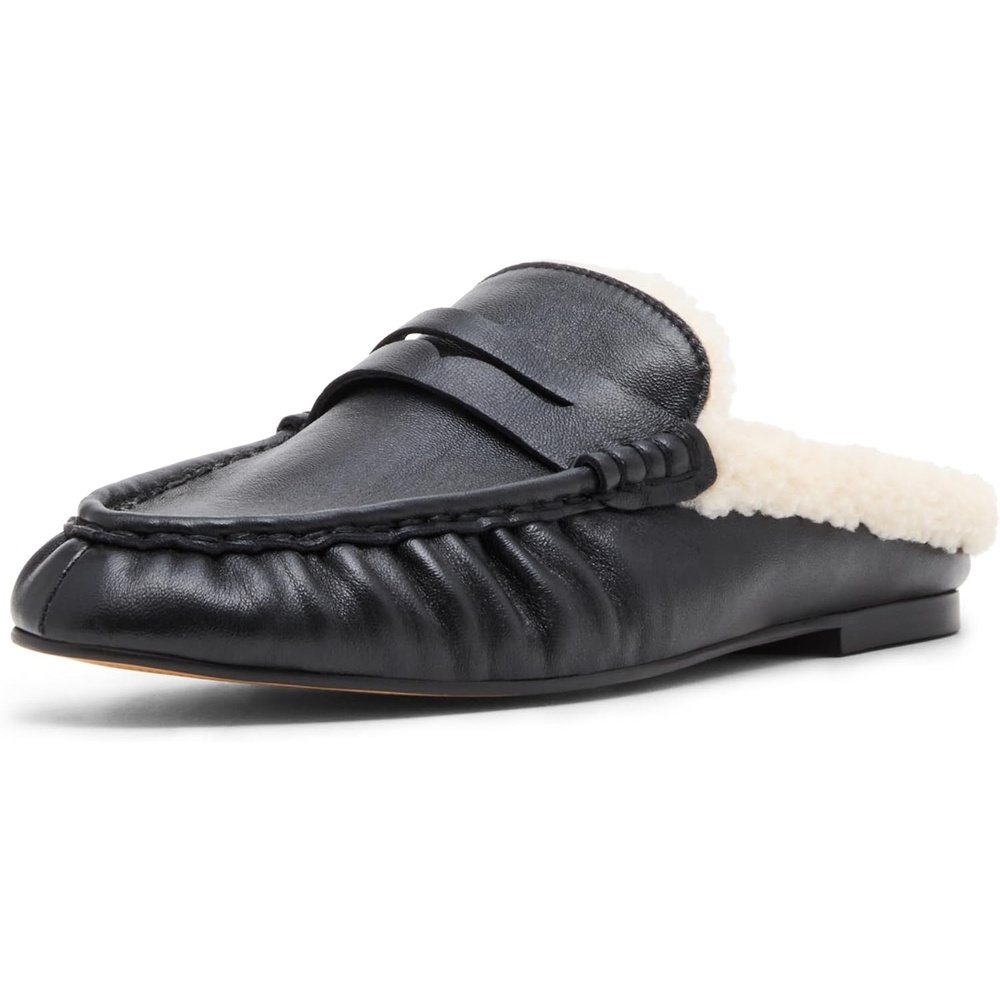 image:imageSteve Madden Womens Rafe LoaferBlack Leather Fur