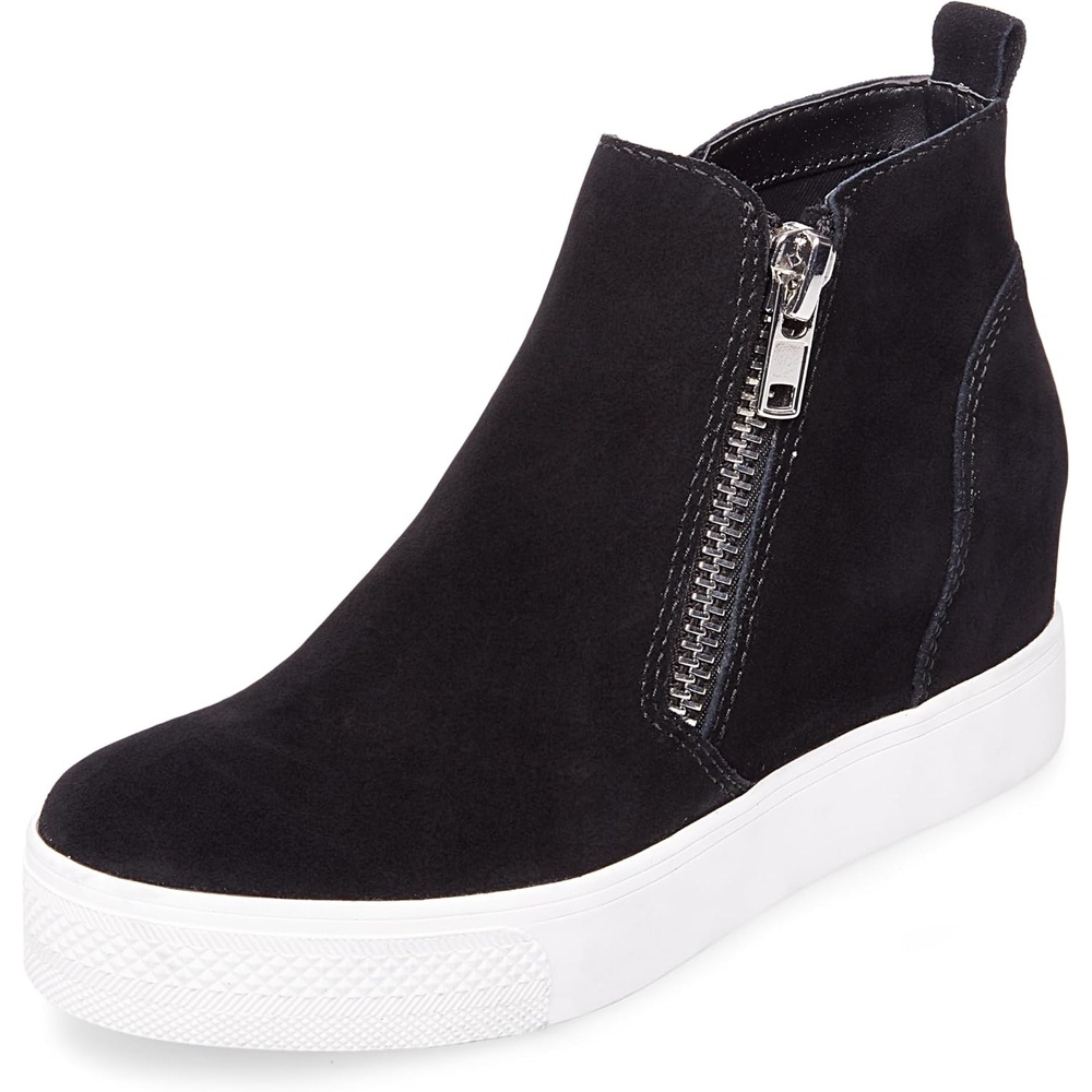 image:imageSteve Madden Womens Wedgie SneakerBlack Suede