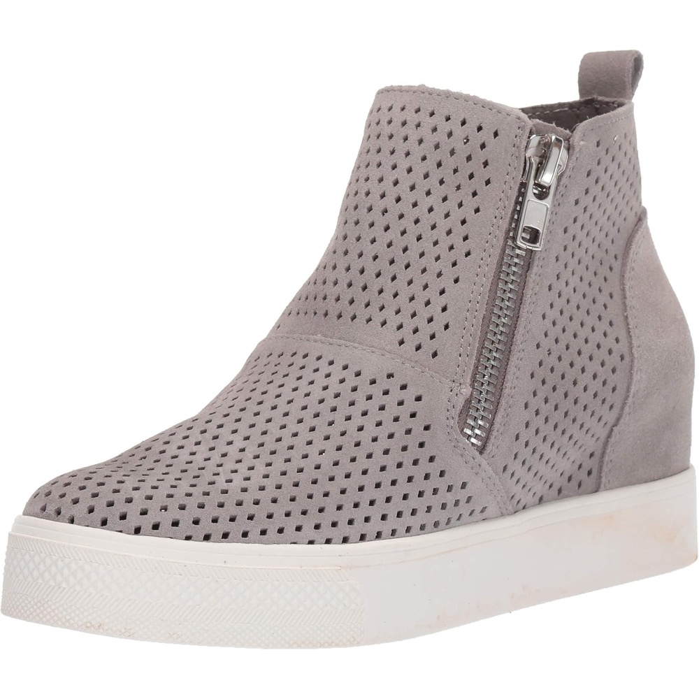 image:imageSteve Madden Womens Wedgie SneakerLight Grey Suede