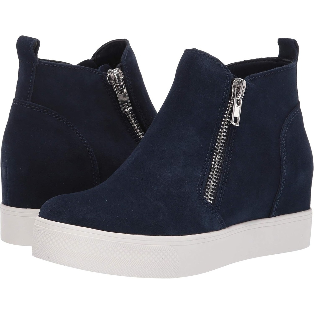 image:imageSteve Madden Womens Wedgie SneakerNavy Suede