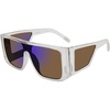 Clear/Purple Mirrored