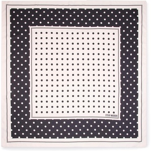 Steve Madden Alyse Satin Square Scarf, Black Polka Dot