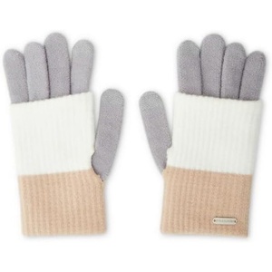 Steve Madden CLOCKBLOCK KNIT LONG CUFF MAGIC GLOVES – NEUTRAL MULTI