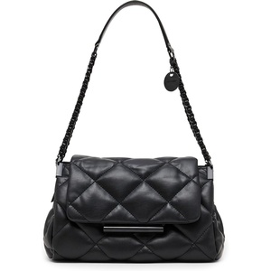 Steve Madden COLETTE Quilted Flap Shoulder Bag(Black/Black)