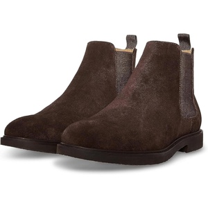 Steve Madden Men’s HIGHLINE Chelsea Boots(Chocolate Brown Suede)