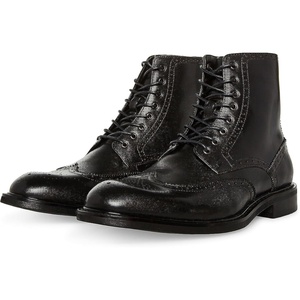 Steve Madden Men’s Harith(Black Leather)