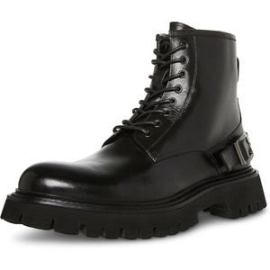 Steve Madden Men’s Hennric(Black Leather)