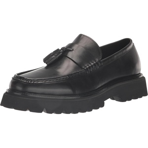 Steve Madden Mens Shovon(Black Leather)