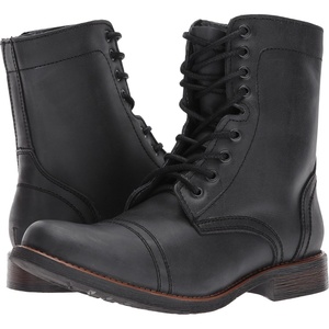 Steve Madden Men’s Troopah-C(Black Leather)