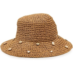 Steve Madden Santi Rhinestone Bucket Hat, Tan, Women’s