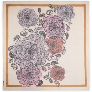 Steve Madden Sia Satin Square Scarf, Ivory Multi